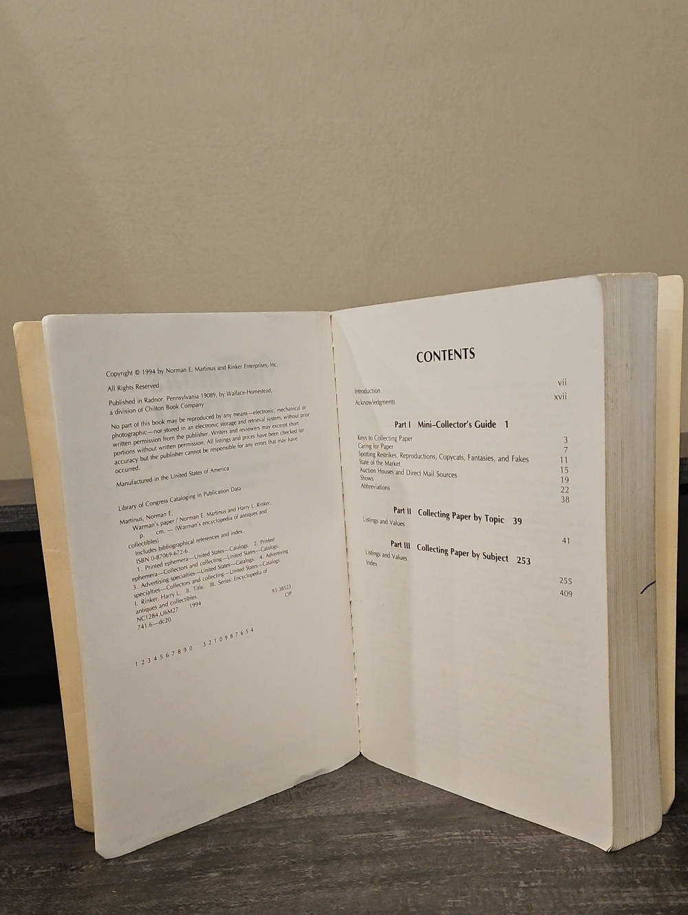 Vintage Warman's Paper Reference Book - Martinus & Rinker - Picture 5 of 5